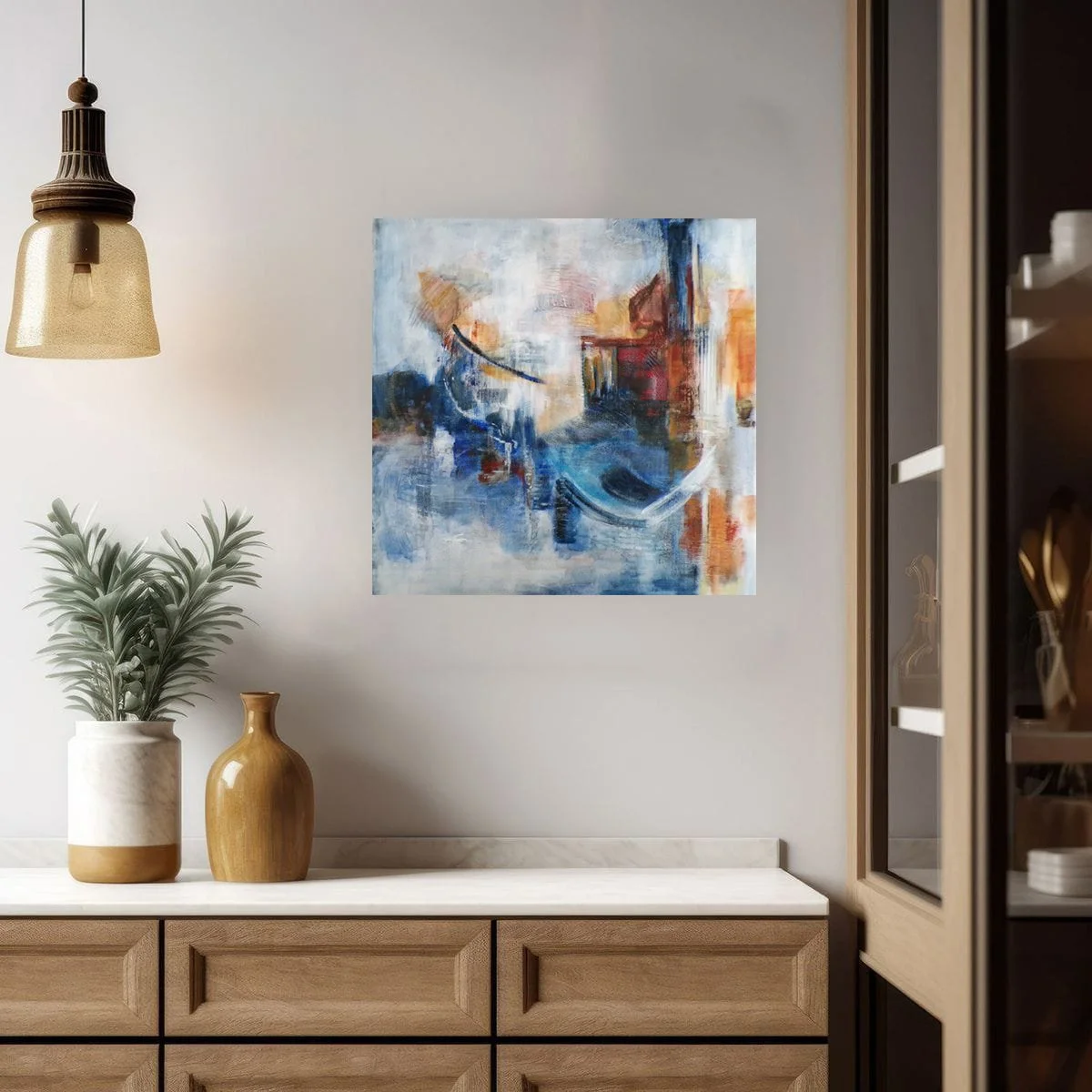 In Her Radiance by Rosemarie Valsoaney-on wall.jpg