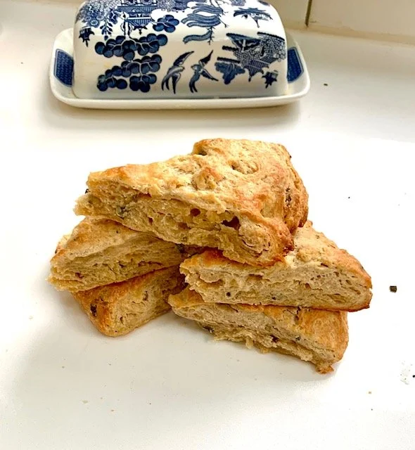 Sourdough Scones- can use starter discard.