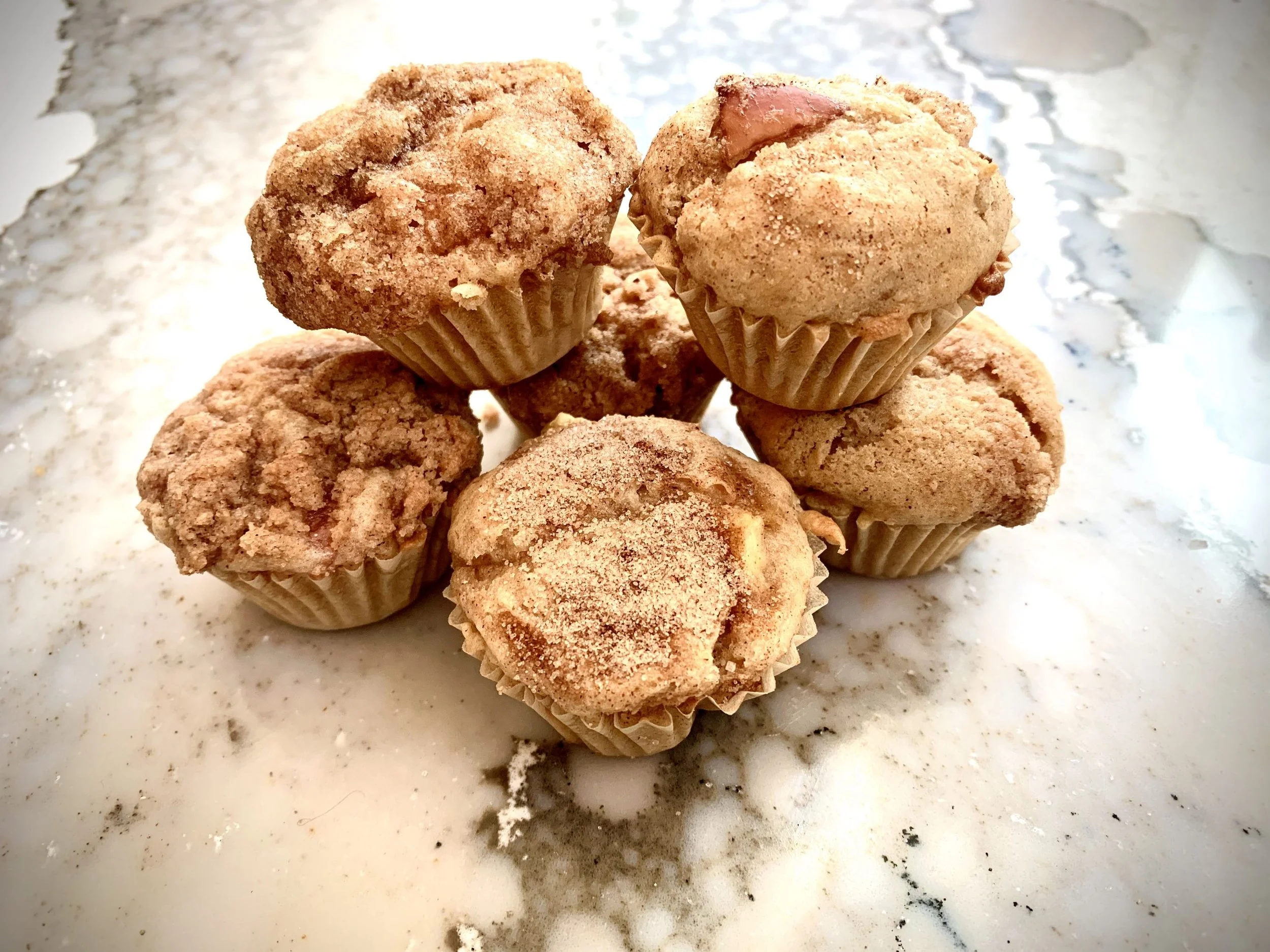 Apple Crumble Muffins (GF optional)