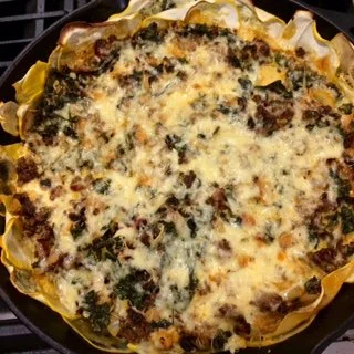 Patty Pad Squash Crusted Beef Frittata