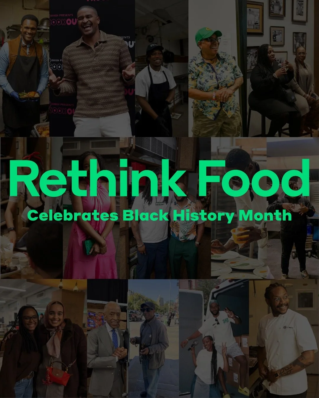 This Black History Month, we are proud to honor the culinary visionaries and community stakeholders whose partnership is vital to the Rethink Food mission. 

At our core, we believe that food security is inseparable from cultural dignity. Through our
