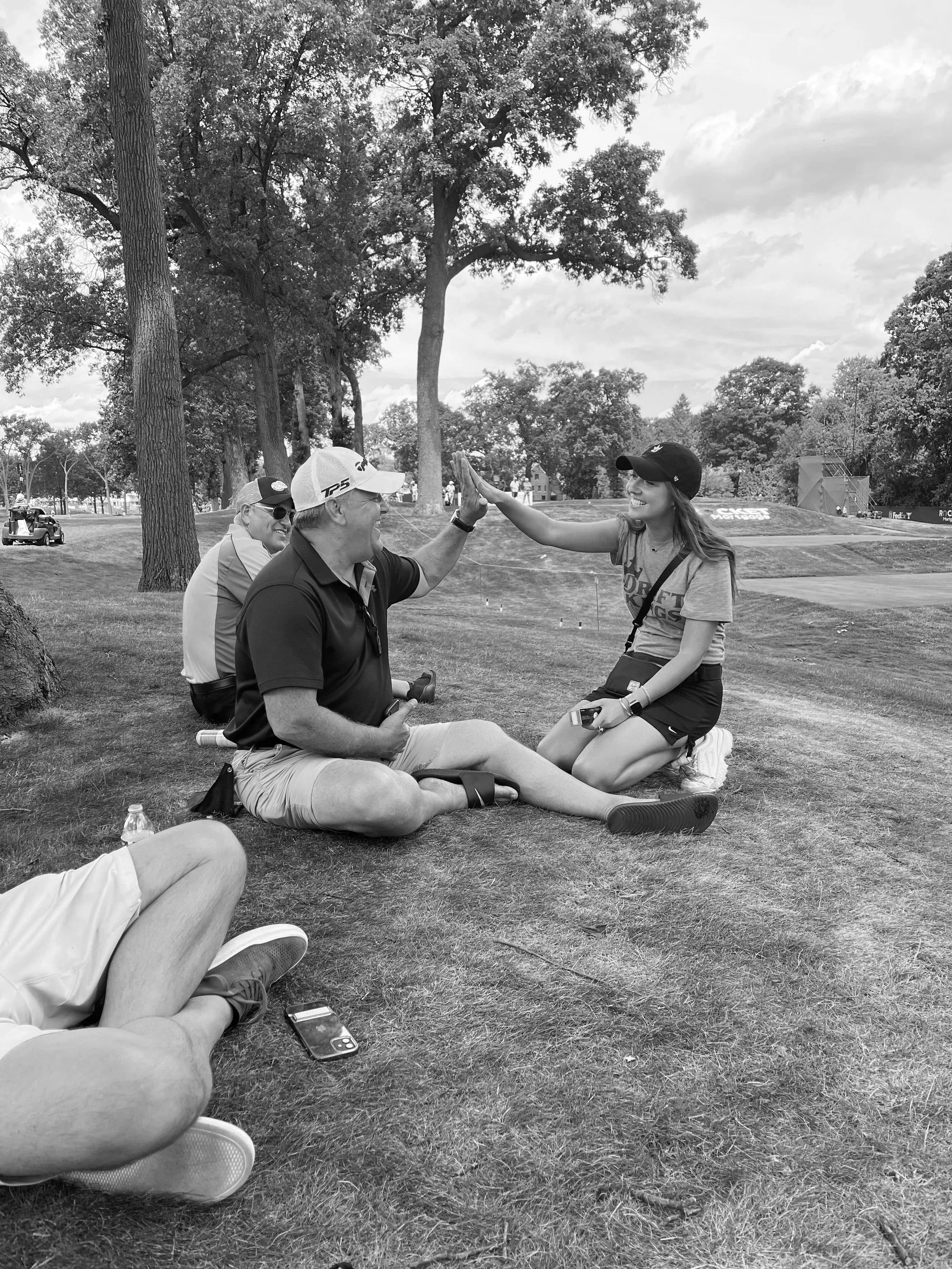 A Hero Group Rep with a Happy Customer while representing DraftKings Sportsbook.