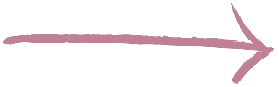 Een roze pijl naar rechts.