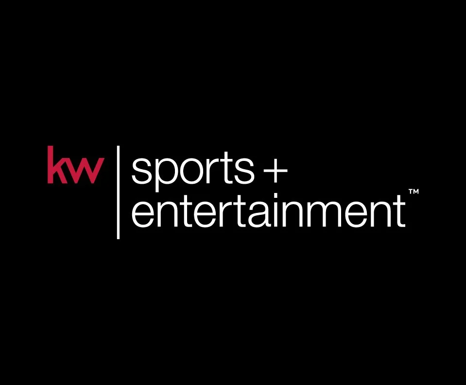 KW Sports and Entertainment logo on a black background.