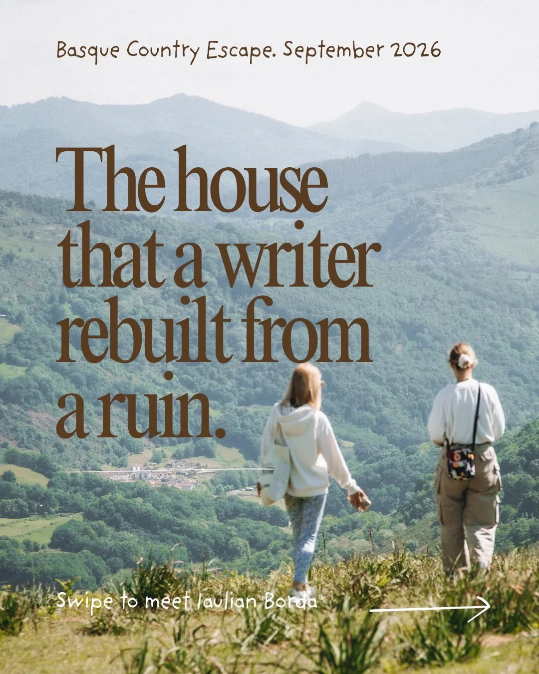 Meet Iaulian Borda @iaulin.borda 

Part of our series getting you ready for Conscious Escape &mdash; September 2026. Today, we&rsquo;re talking about the place itself.
Rebuilt from a ruin. Perched on a mountain. Written about in a book that will make