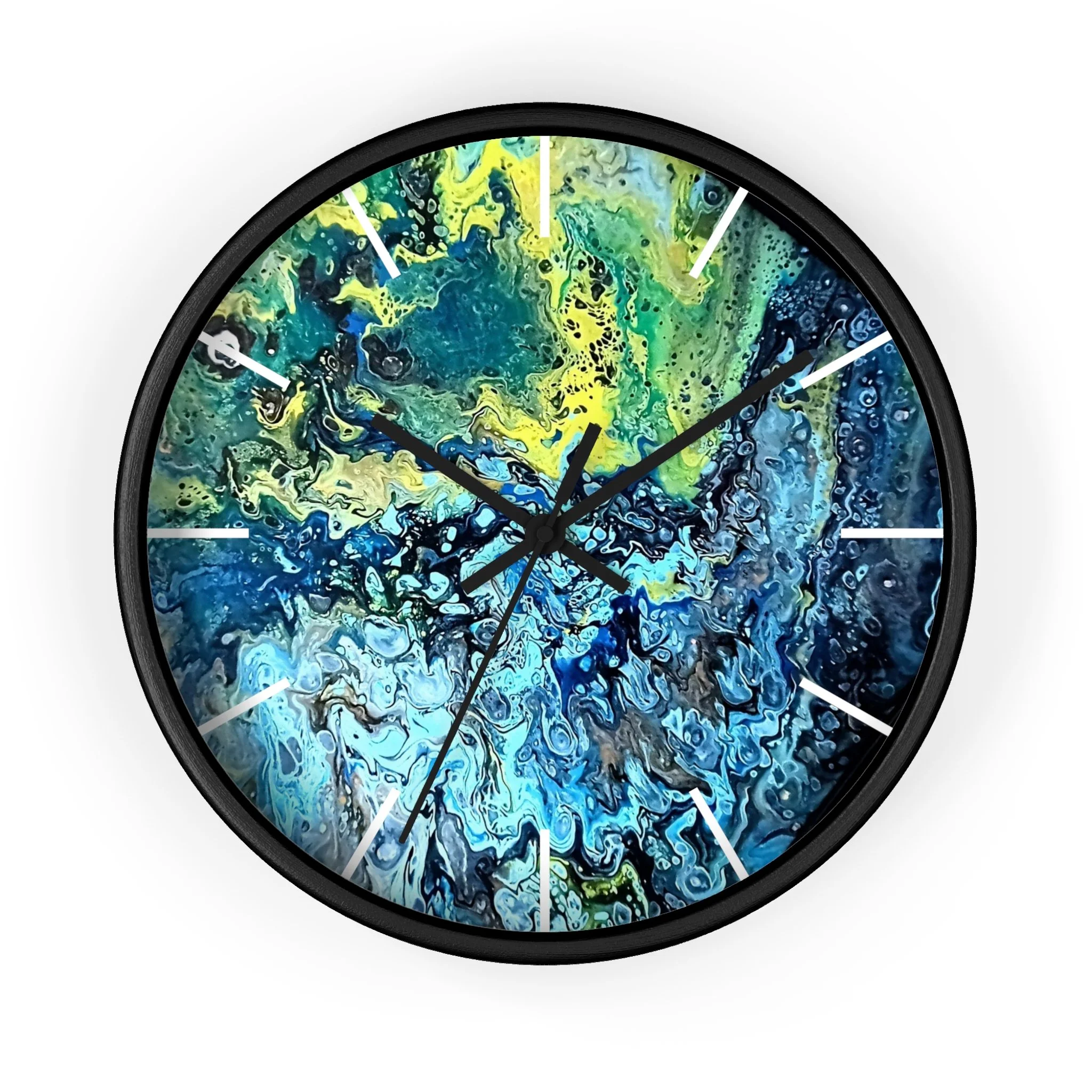 Fluid Art Wall Clock