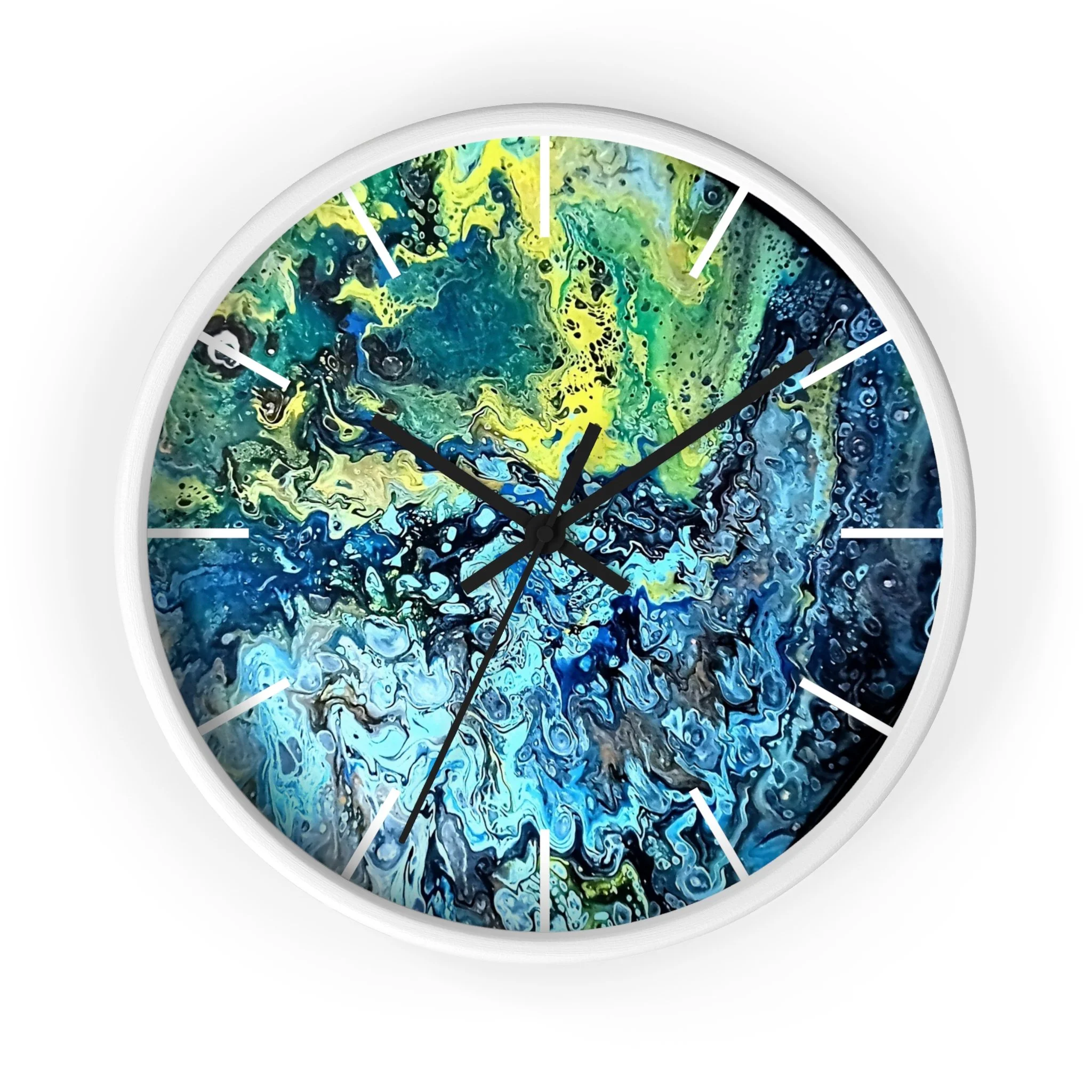 Fluid Art Wall Clock