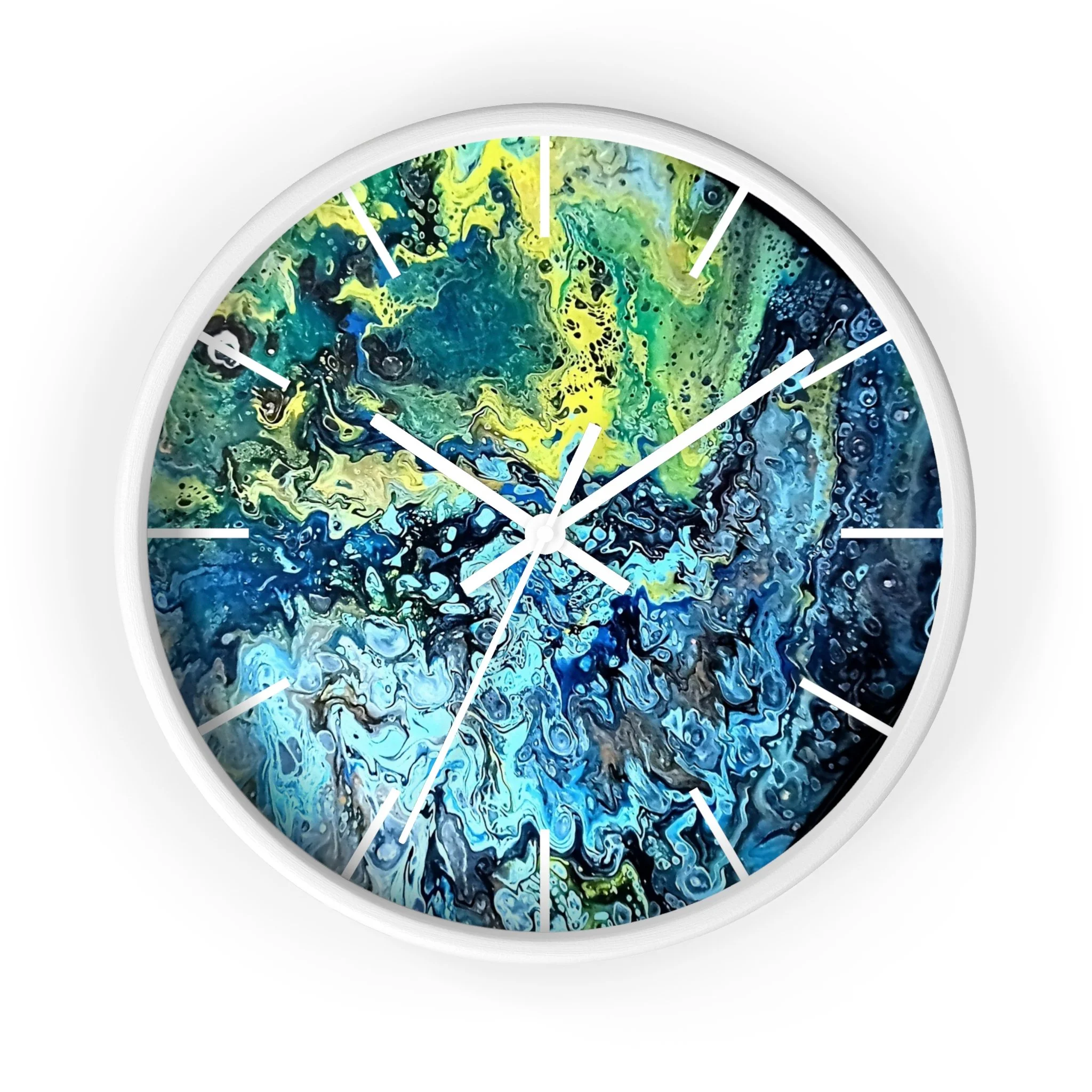 Fluid Art Wall Clock