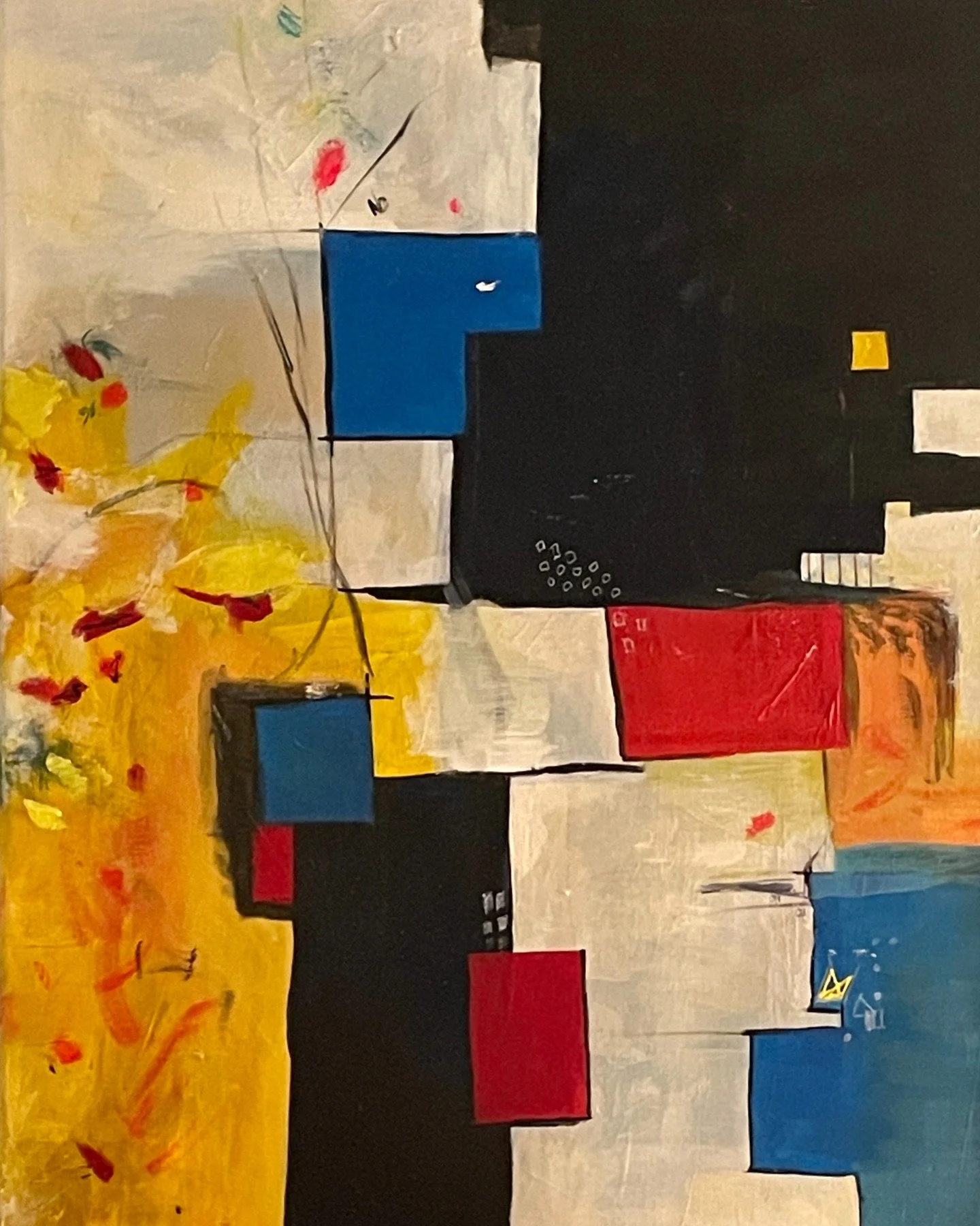 Abstract Painting 2.27.26 #abstractpainting #abstractartwork #minimalprimarycolors #creating