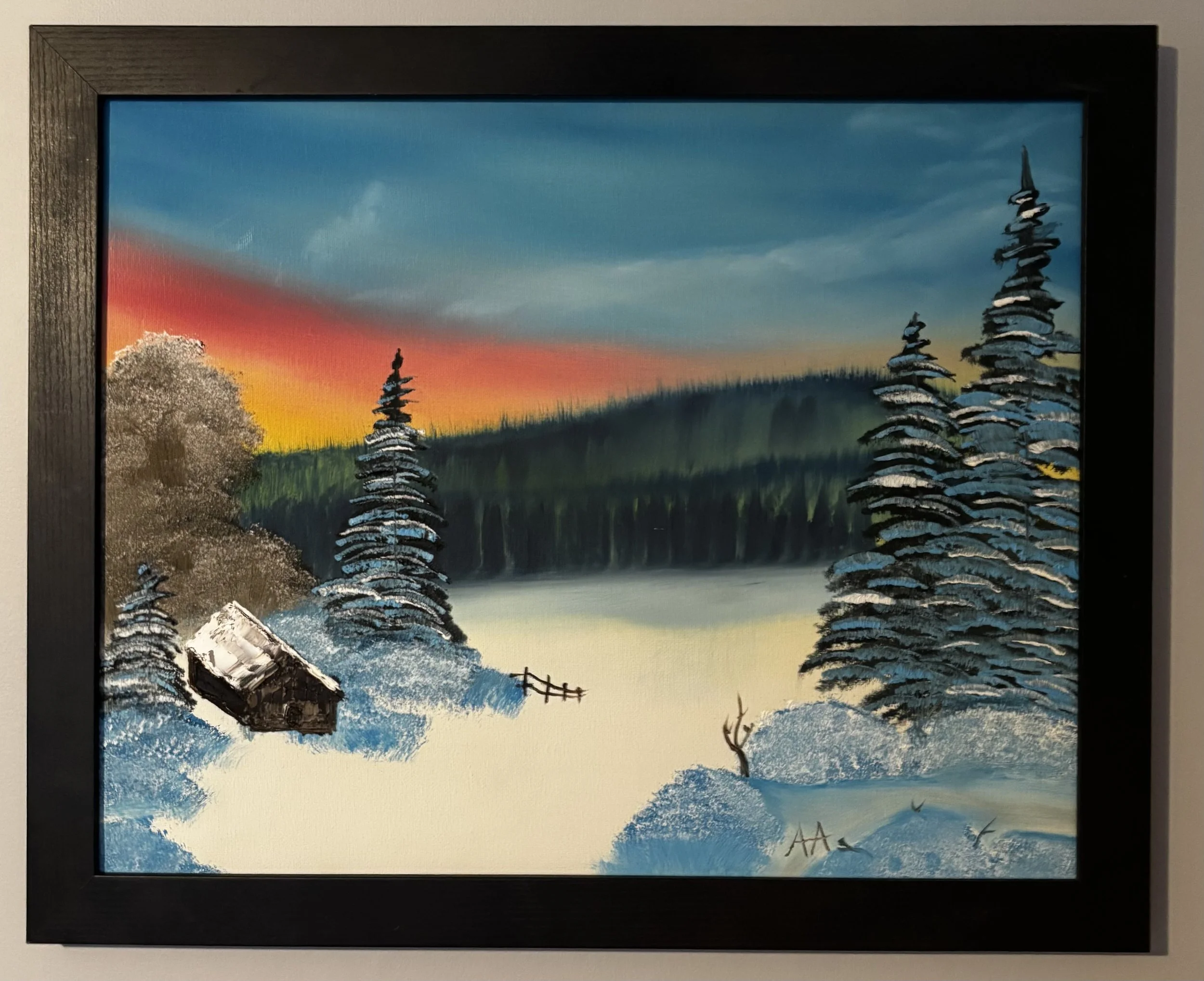 Winter Peace 16x20in - Oil Painting