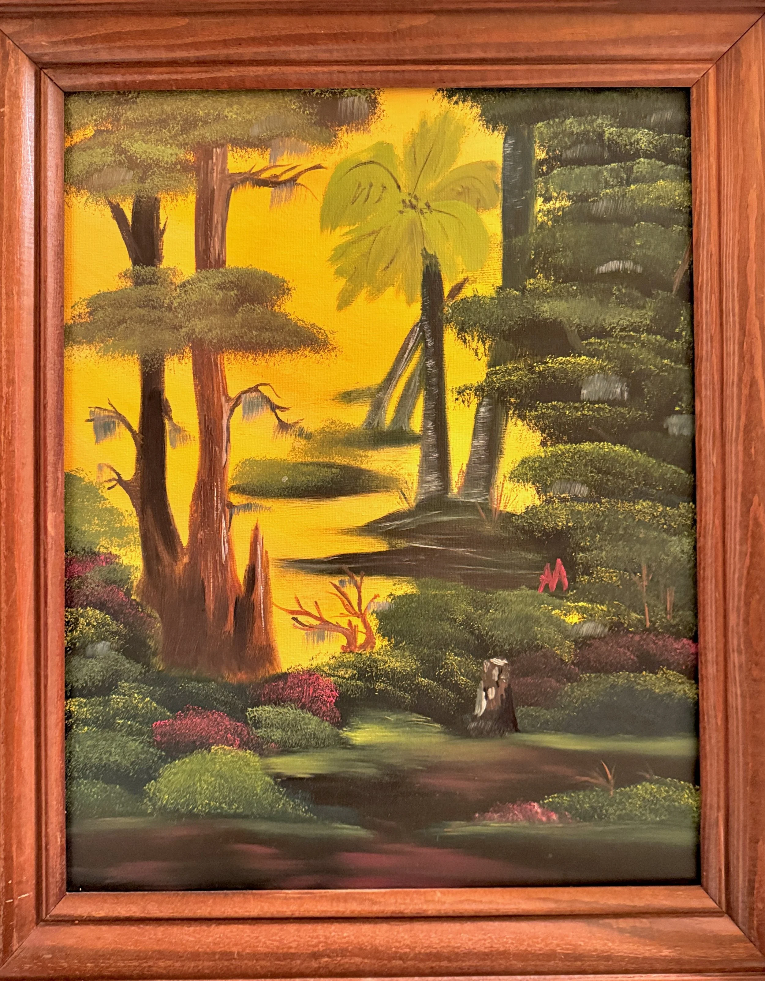 Tropical Swamp #4 - Bob Ross Inspired 16x20in