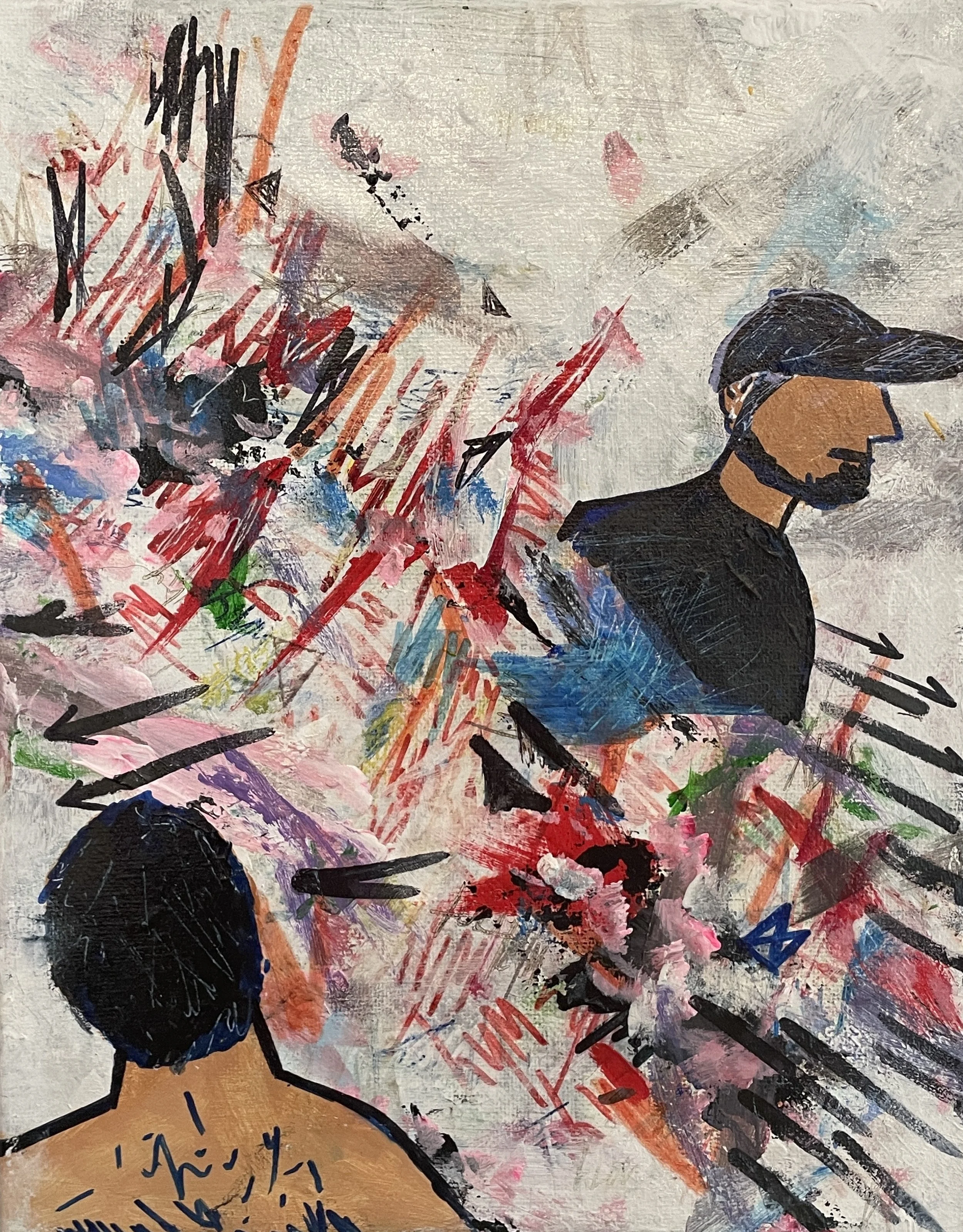Expressionism 'Why did you Go?' of "Move On" series by Aaron Adkins