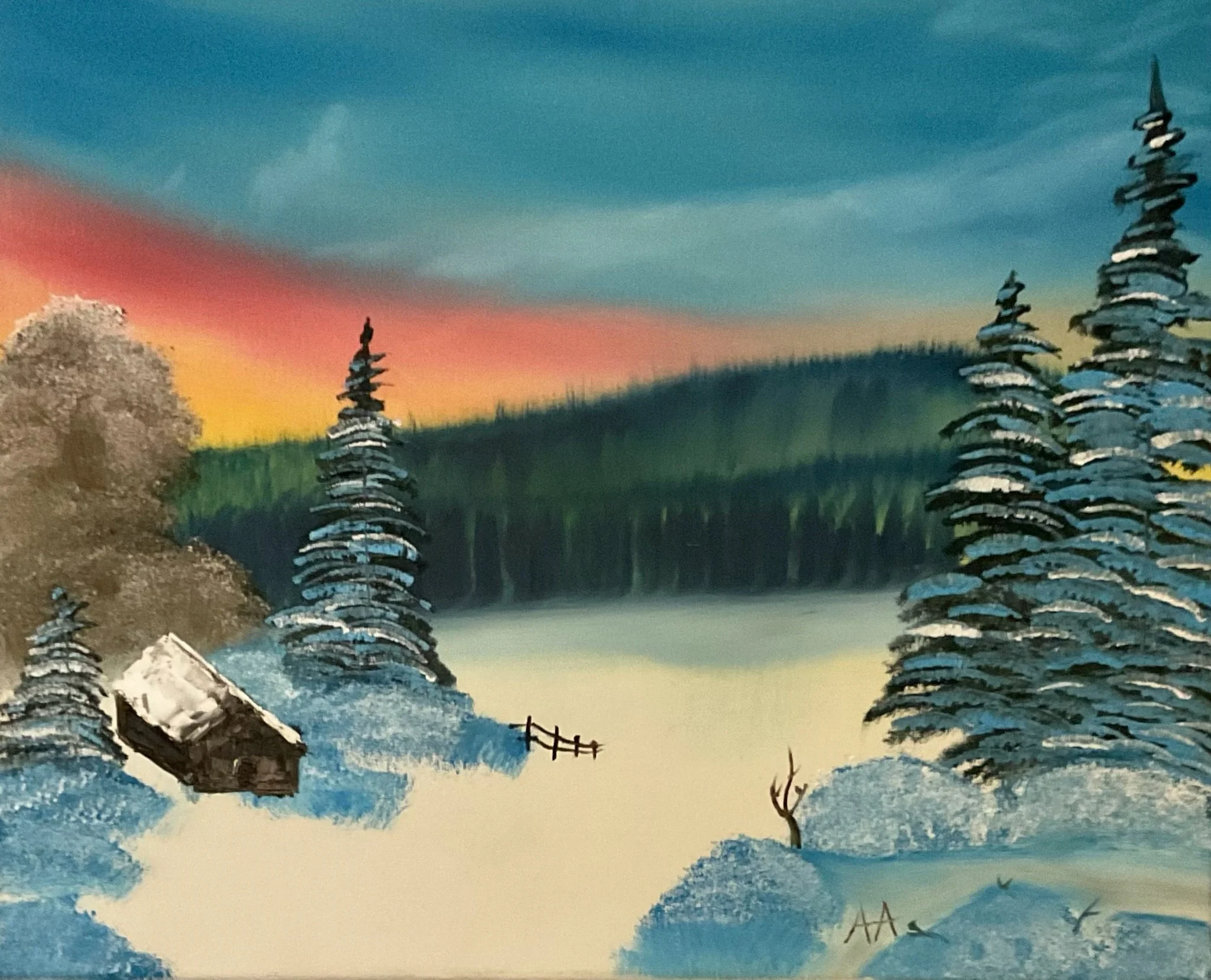 Winter Peace 16x20in - Oil Painting