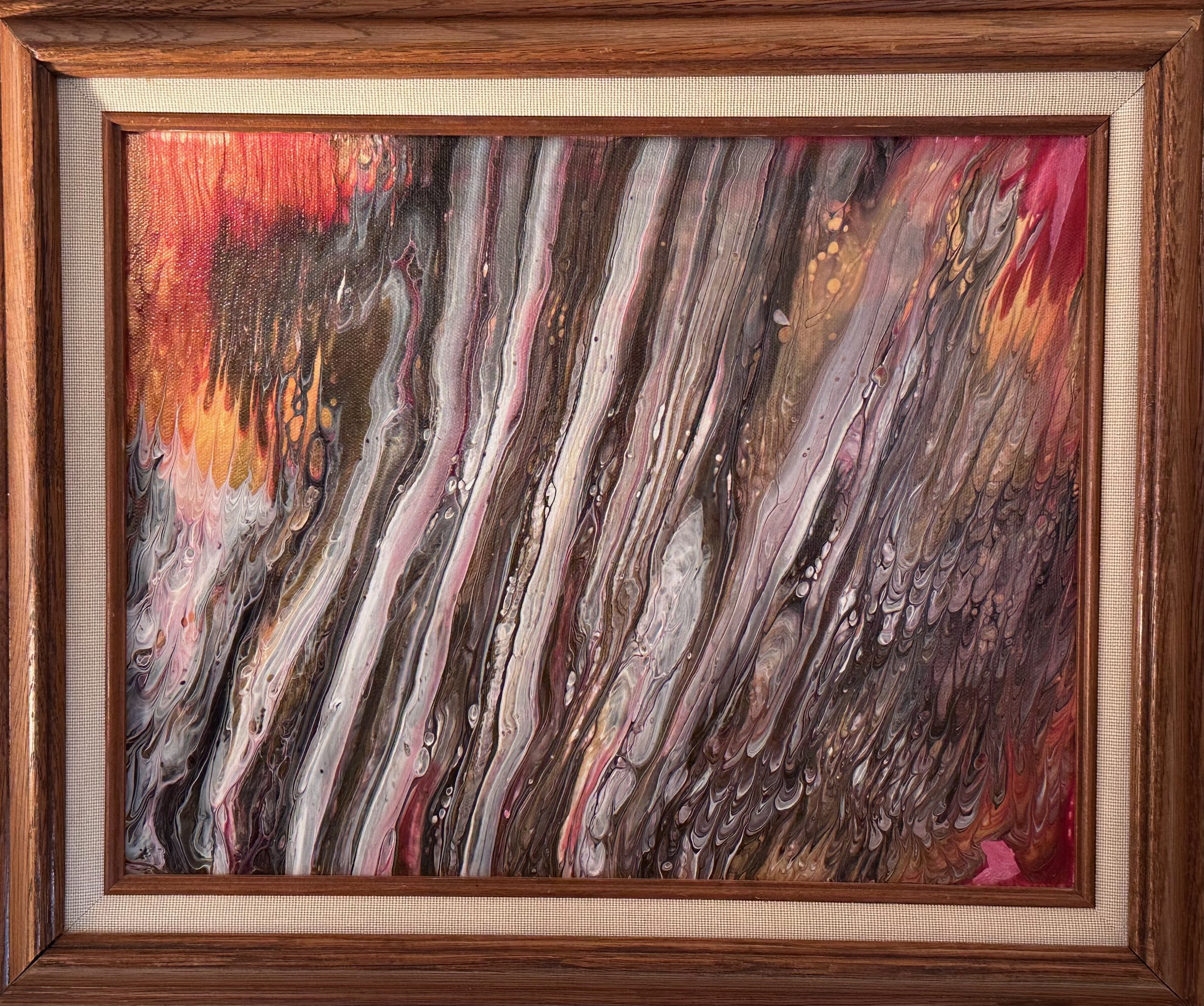 Fluid Art 'Ancient Giants' 11x14in