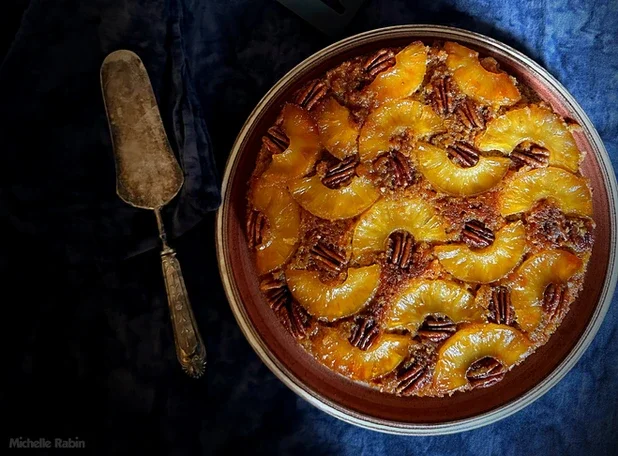 Carrot Pineapple Upside down cake