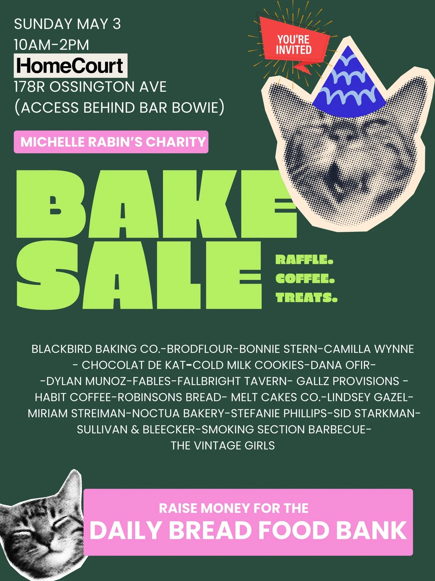 🚨 Big news 🚨 I&rsquo;m hosting my third Annual bake sale to help raise money for @dailybreadto - there is such an amazing line up of bakers @bbirdco @noctuabakery  @chocolatdekat @danaofir.ca @gallzprovisions @_sidnichka_ @mad_maple @dylanmakes @ca
