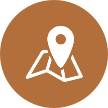 Icon of a map with a location pin.