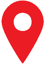 Red map location pin icon