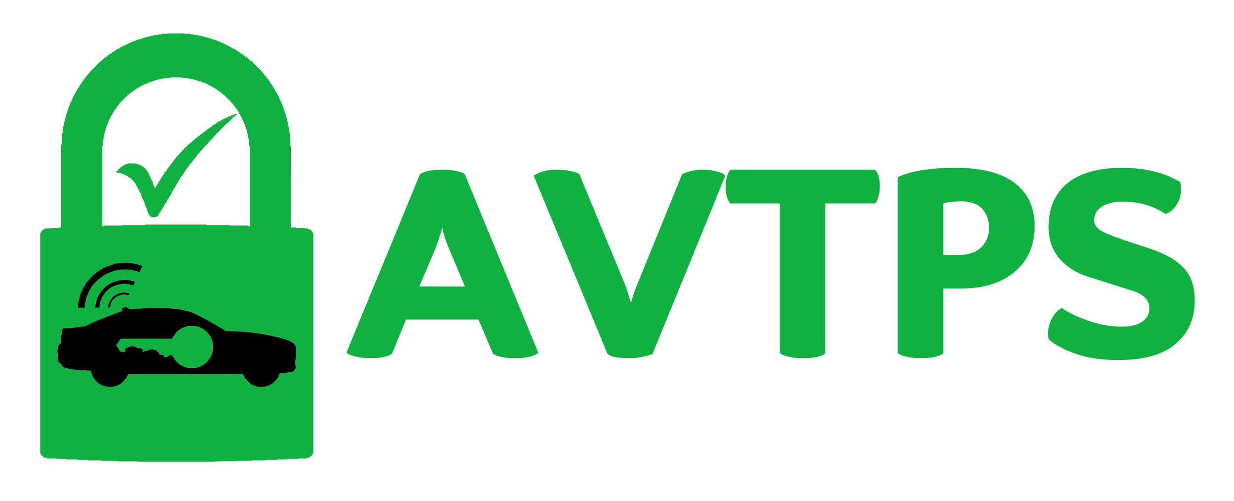 AVTPS logo with a green lock symbol containing a car and a key, and the letters 'AVTPS' in green.