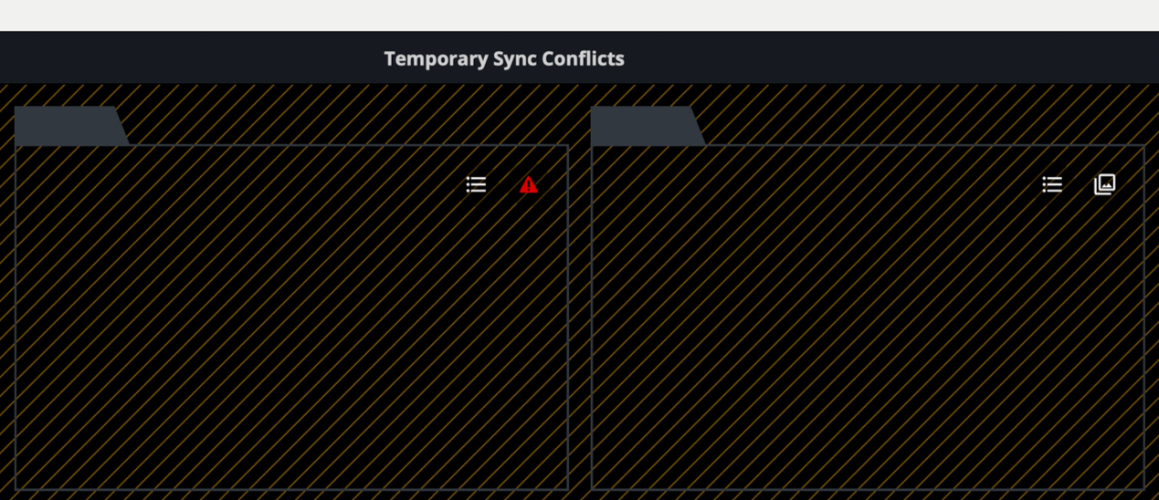 Temporary Sync Conflicts