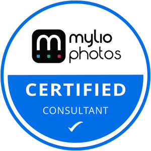 Mylio Photos Certified Consultant badge
