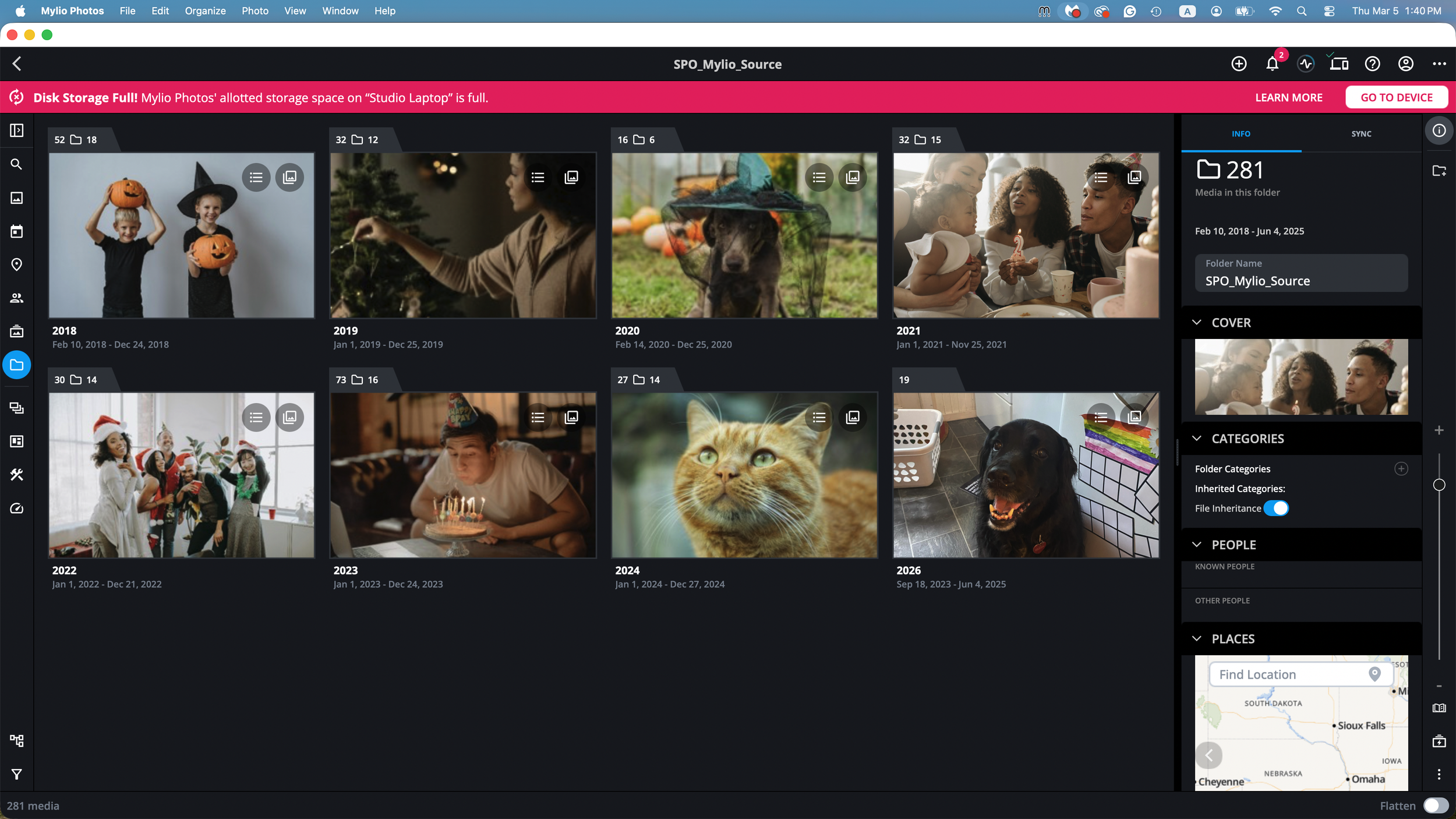 Device is Out of Storage Space
