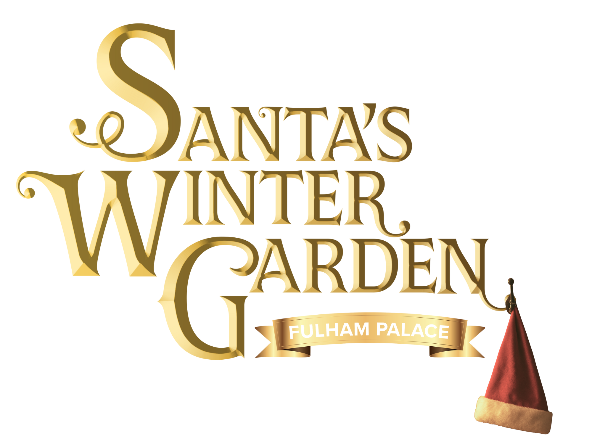 Logo for Santa's Winter Garden at Fulham Palace, the best santa visit in London for 2026