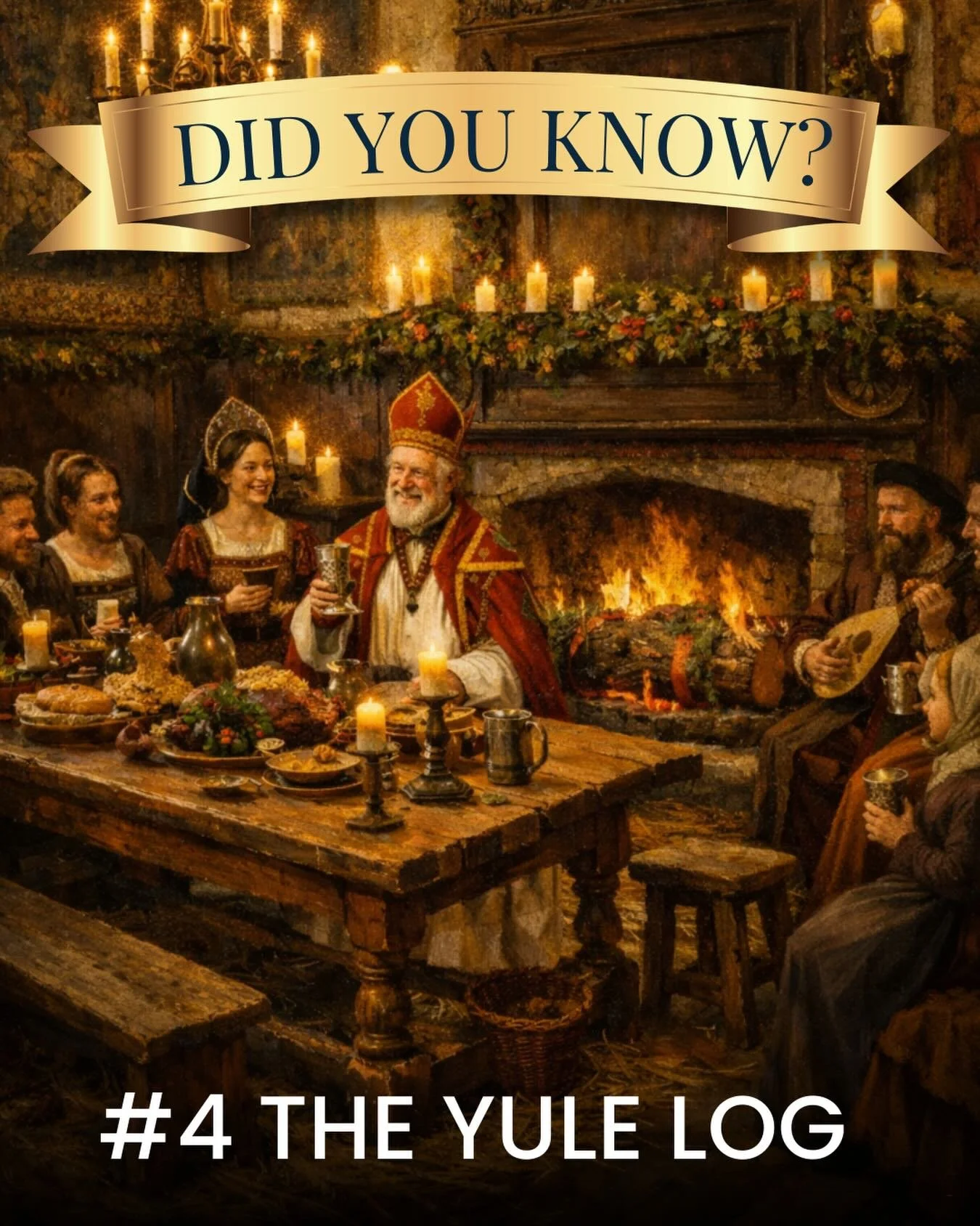 At Fulham Palace, Christmas during the Tudor period looked quite different from today 🎄

On Christmas Eve, a Yule log would be brought into the house, decorated with ribbons and berries, and placed in the hearth. Sometimes the log would burn for the