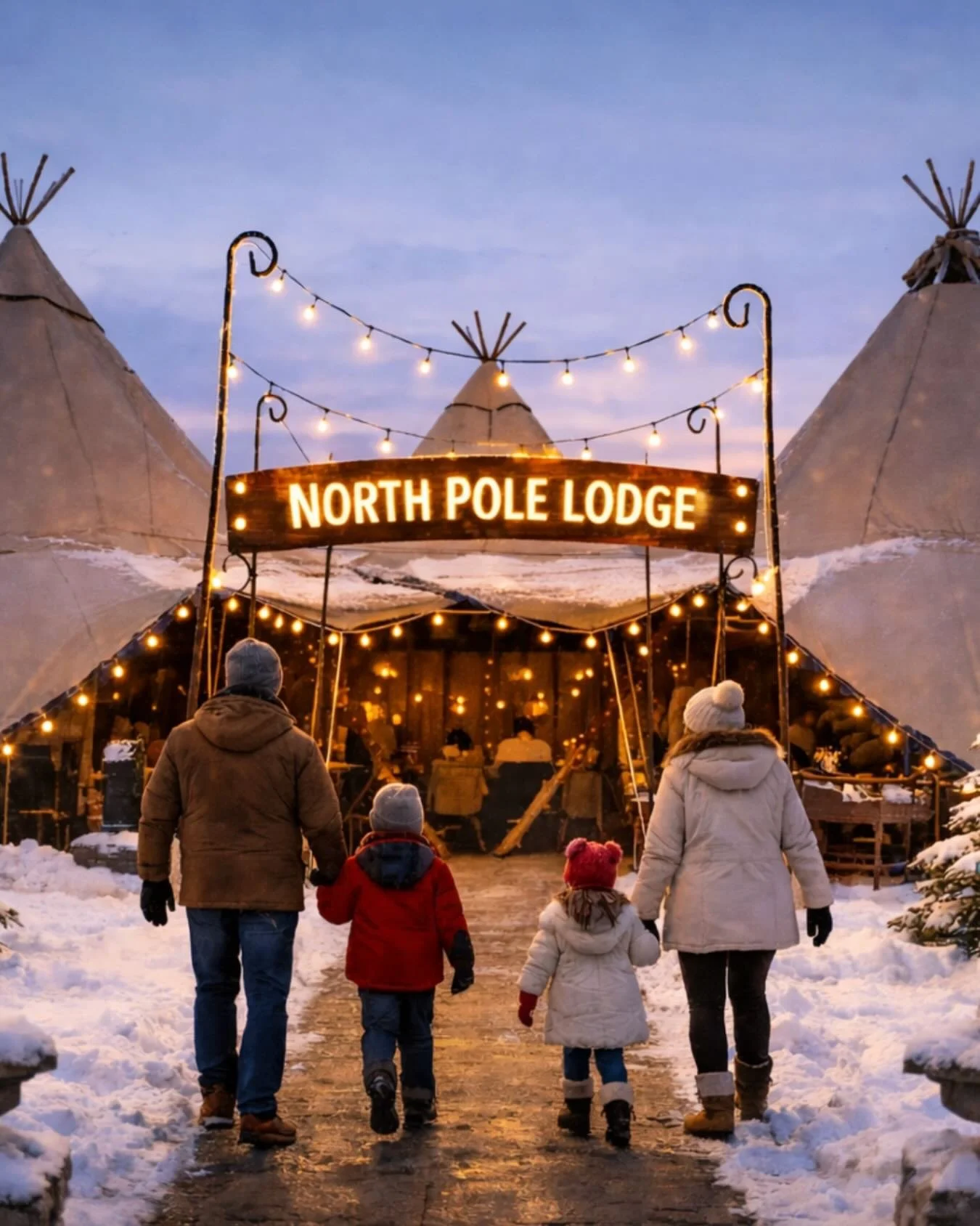 ✨ Before the moment you&rsquo;ve been waiting for&hellip; a warm and wonderful pause awaits ✨

Tucked among the trees, North Pole Lodge glows softly - a cosy haven of beautifully tented marquees, lit with twinkling lights.

Step inside and feel the