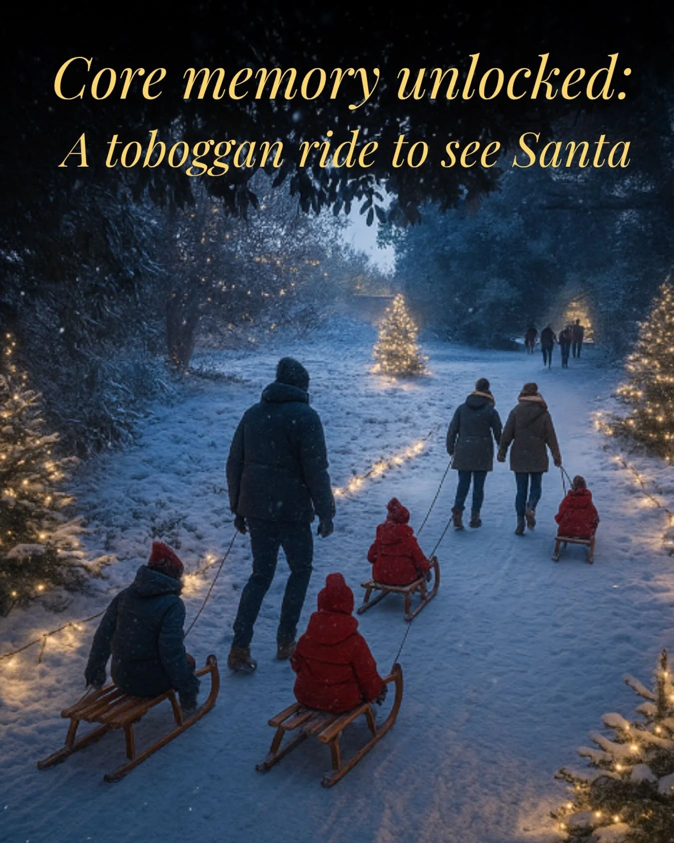 Core memory unlocked ✨

Along Toboggan Lane, fairy lights glow softly in the trees and laughter drifts through the winter air as families glide through Santa&rsquo;s Winter Garden.

It&rsquo;s the kind of Christmas moment you don&rsquo;t just visit