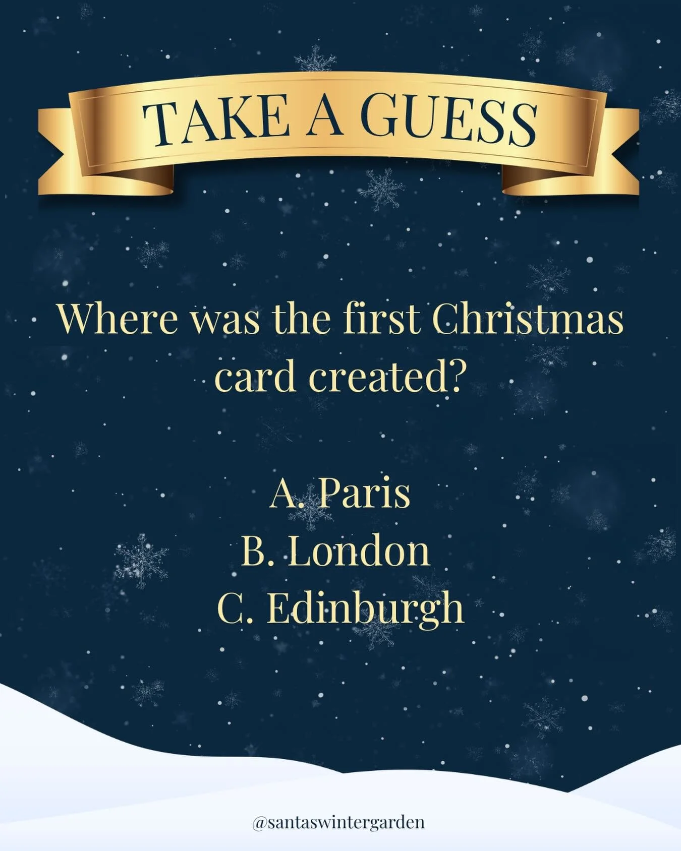A little Christmas question for you&hellip; ✨

Long before twinkling lights filled the streets and festive cards arrived through letterboxes each December, the very first Christmas card was created somewhere much closer to home than many people real