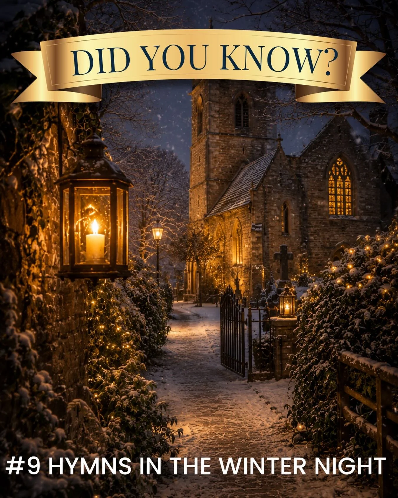 A winter walk to church by candlelight&hellip; ✨

For centuries, worshippers would have walked through winter frost and candlelit paths to attend local Christmas church services 🕯️

Long before electric lights, the church would glow with candlelig