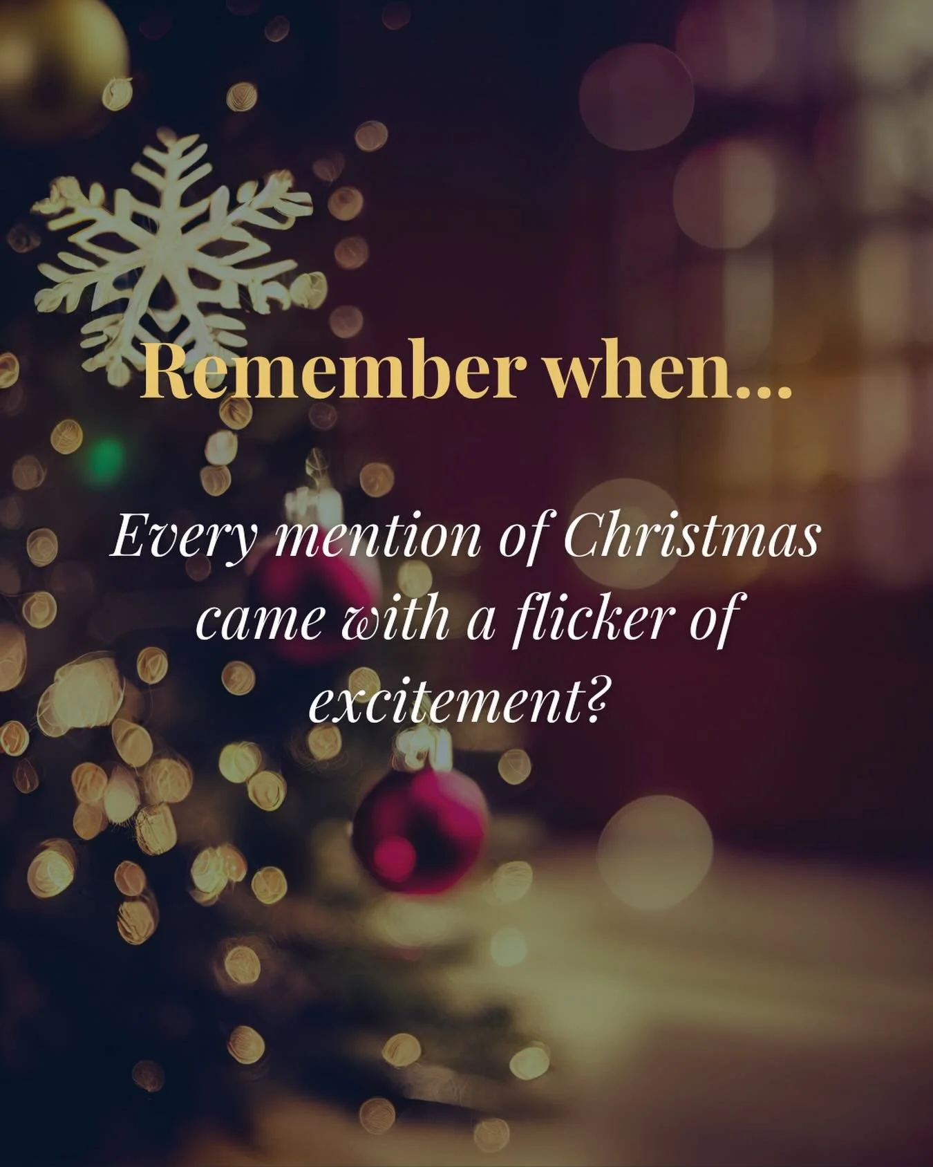 Remember when Christmas seemed impossibly far away?

The days were long.
The evenings were warm.
And yet, at the very mention of Christmas, something would stir ✨

A feeling that something magical was waiting for you.

Now, years later, we find 