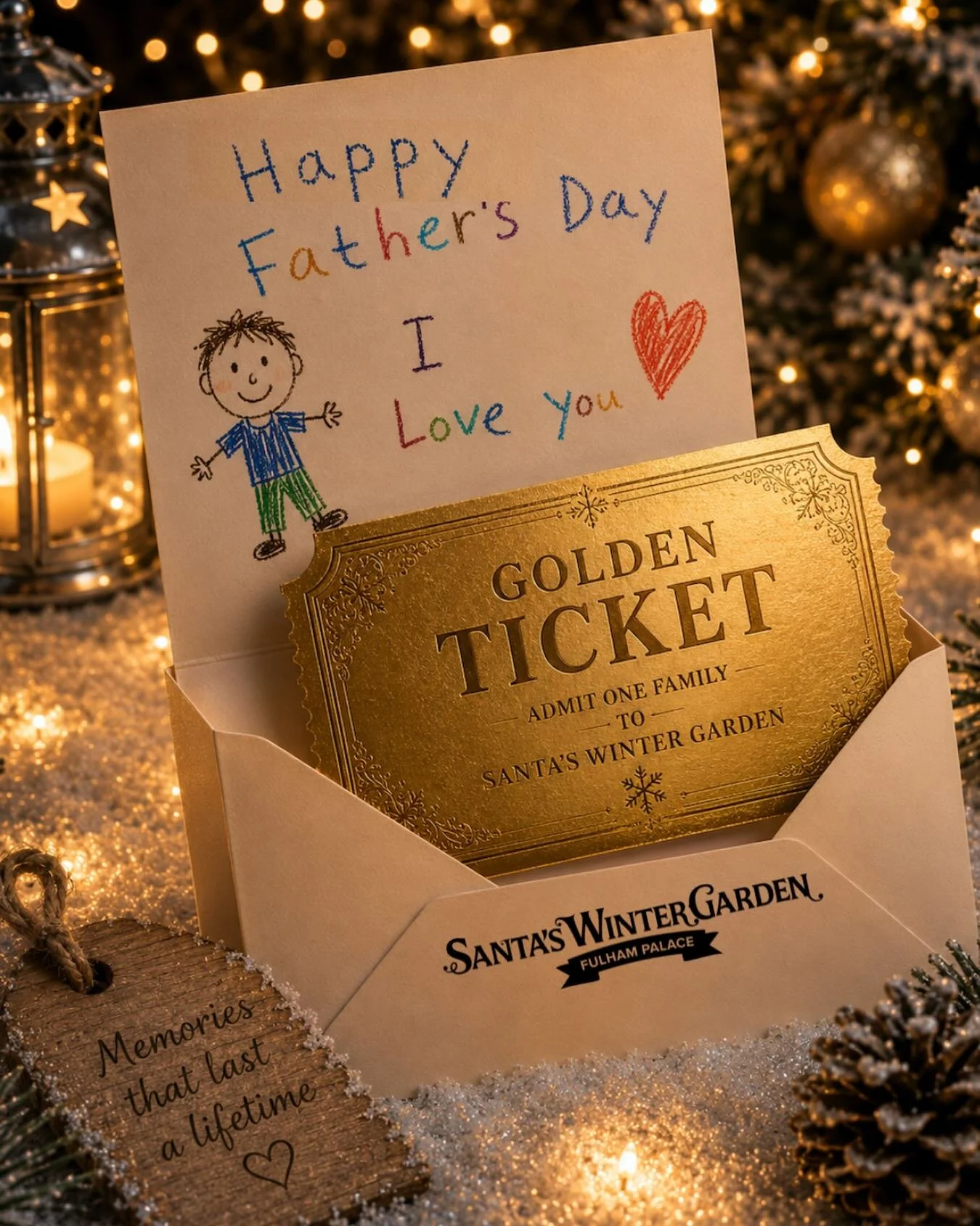 ✨COMPETITION CLOSED✨

This Father&rsquo;s Day, we&rsquo;re giving one lucky family the chance to win a Golden Ticket to Santa&rsquo;s Winter Garden.

Whether it&rsquo;s a dad, stepdad, grandad, uncle or another special father figure, this giveaway is