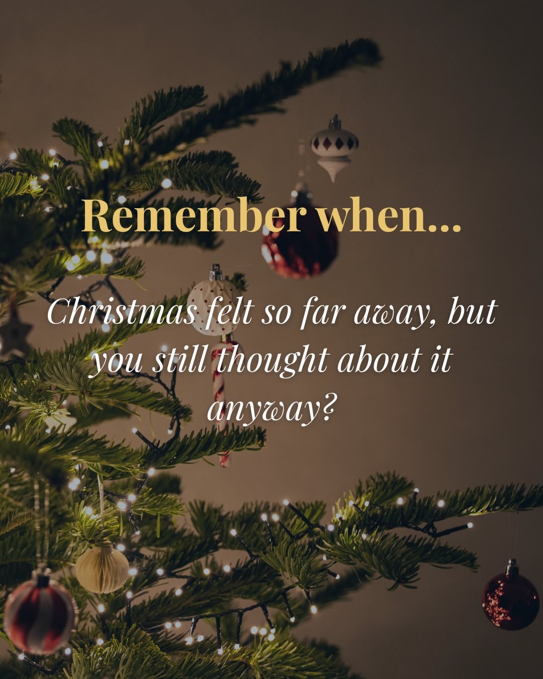 Do you remember that feeling as a child, when Christmas was still months away... yet somehow it had already found its way into your thoughts? ✨🎄

A warm summer&rsquo;s day never stopped the excitement. You&rsquo;d wonder what Santa was busy making a