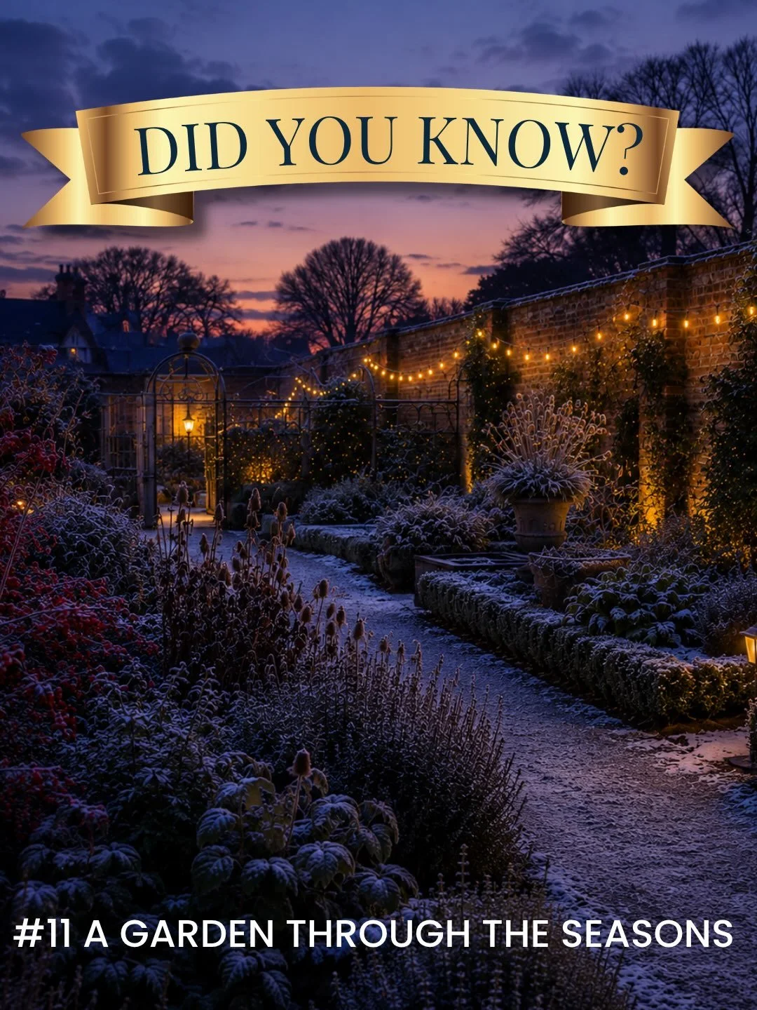 The gardens at Fulham Palace were designed to offer something special in every season. 🌸🌿🍂❄️

From bright spring blooms and fragrant summer borders to the rich colours of autumn, the gardens were carefully planned to delight visitors all year roun