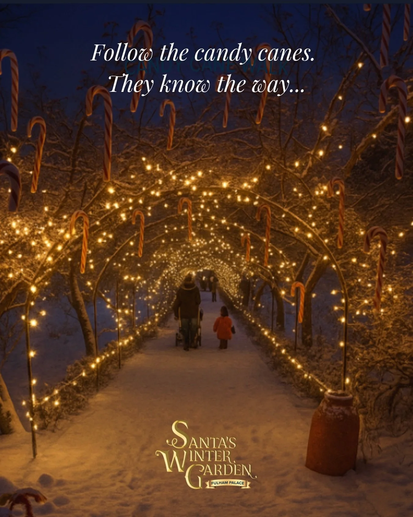 Follow the candy canes&hellip; ✨🍬

Step through the sparkling archway and into Candy Cane Walk, where twinkling fairy lights, hanging candy canes and a little sprinkle of festive wonder await.

As you wander beneath the glowing tunnel, the Christmas
