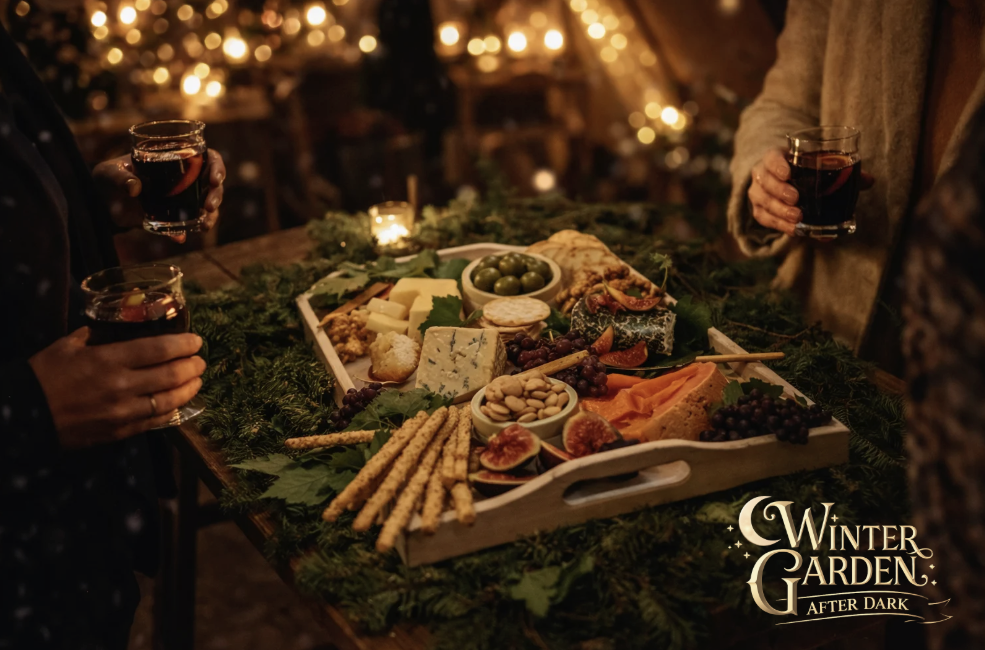 Delicious sharing platters to enjoy with a whoite christmas immersive evening