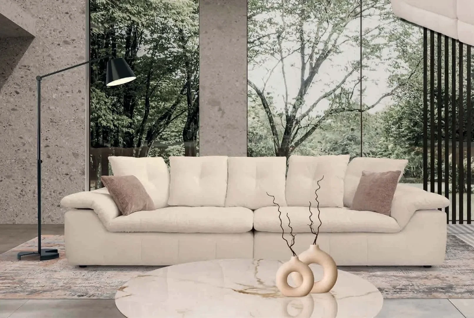 Miki Ferrari Living Room Sofa | Italian Furniture | ArkNova Interiors | Cyprus, Paphos