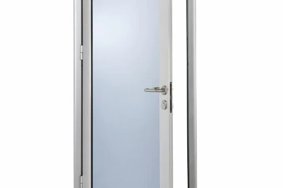 Novoferm Kora Glass Italian frosted glass interior door with silver handle at ArkNova Interiors Paphos Cyprus
