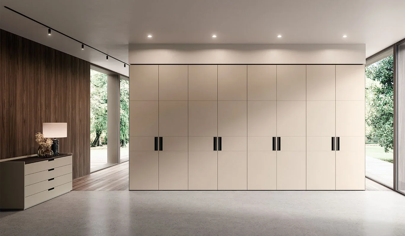 Italian Cinquepuntozero Ares Door flush panel wardrobe doors with minimalist design at ArkNova Interiors Paphos Cyprus