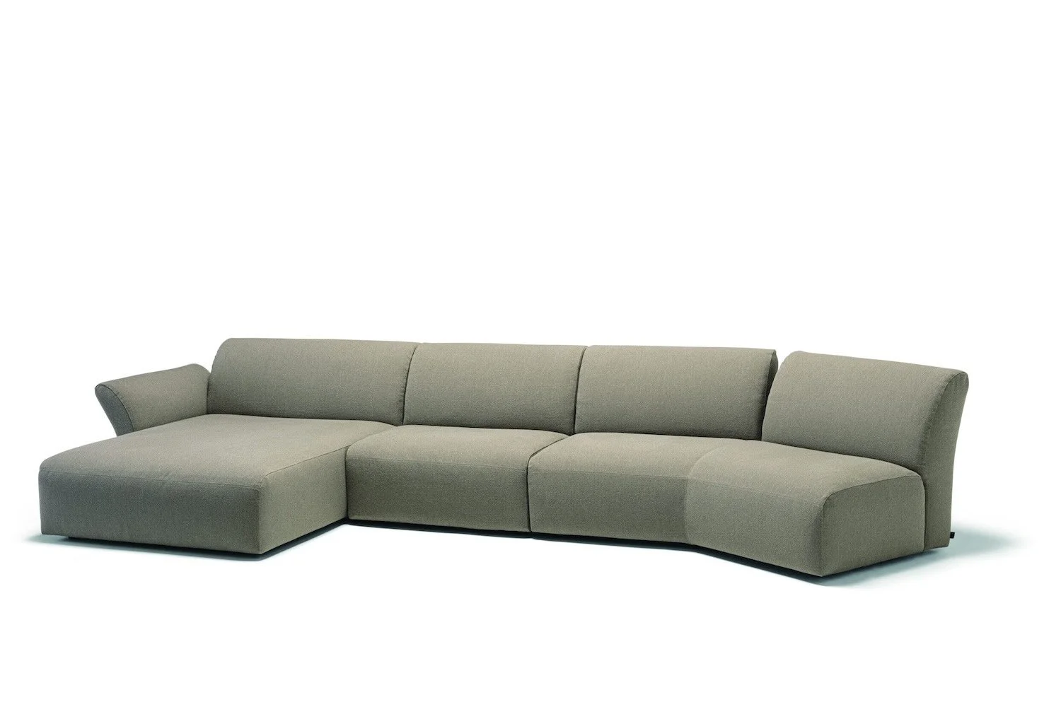 Frag HUG Italian gray large modular sectional sofa, contemporary design at ArkNova Interiors Paphos showroom in Cyprus