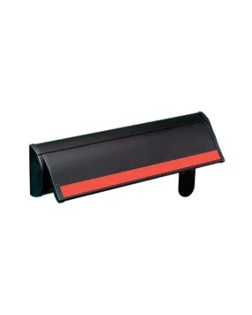 Novoferm NovoPush Italian black panic bar with red stripe for fire-rated doors at ArkNova Interiors Paphos Cyprus
