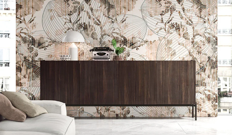 Italian Cinquepuntozero BK06 elegant dark wood sideboard at ArkNova Interiors Paphos Cyprus
