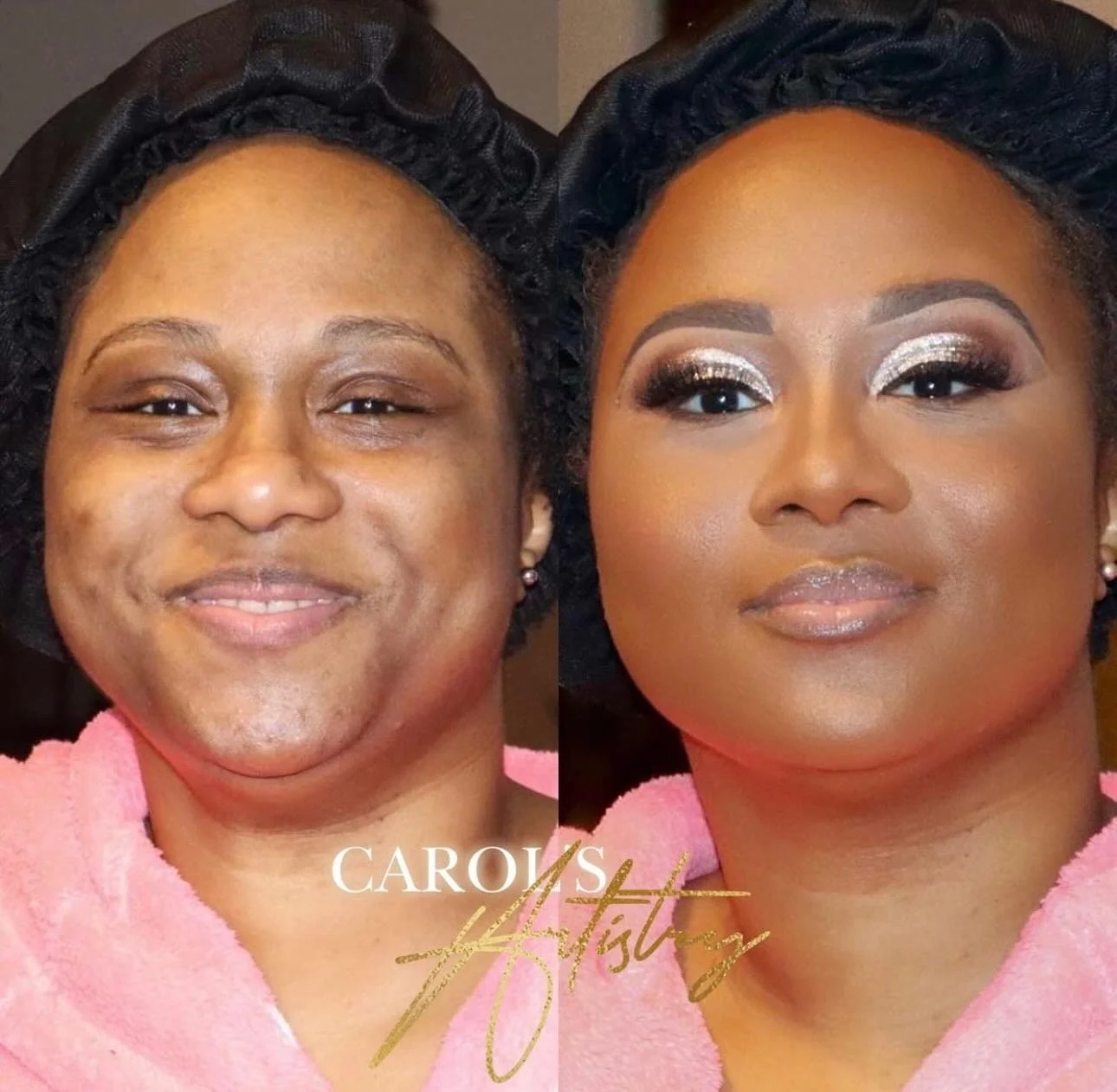 From fresh face ➝ full glam ✨
When technique meets artistry&hellip; magic happens.
Who&rsquo;s next? 💖💄
#njmua #njmakeupartist #njbridmakeupartist