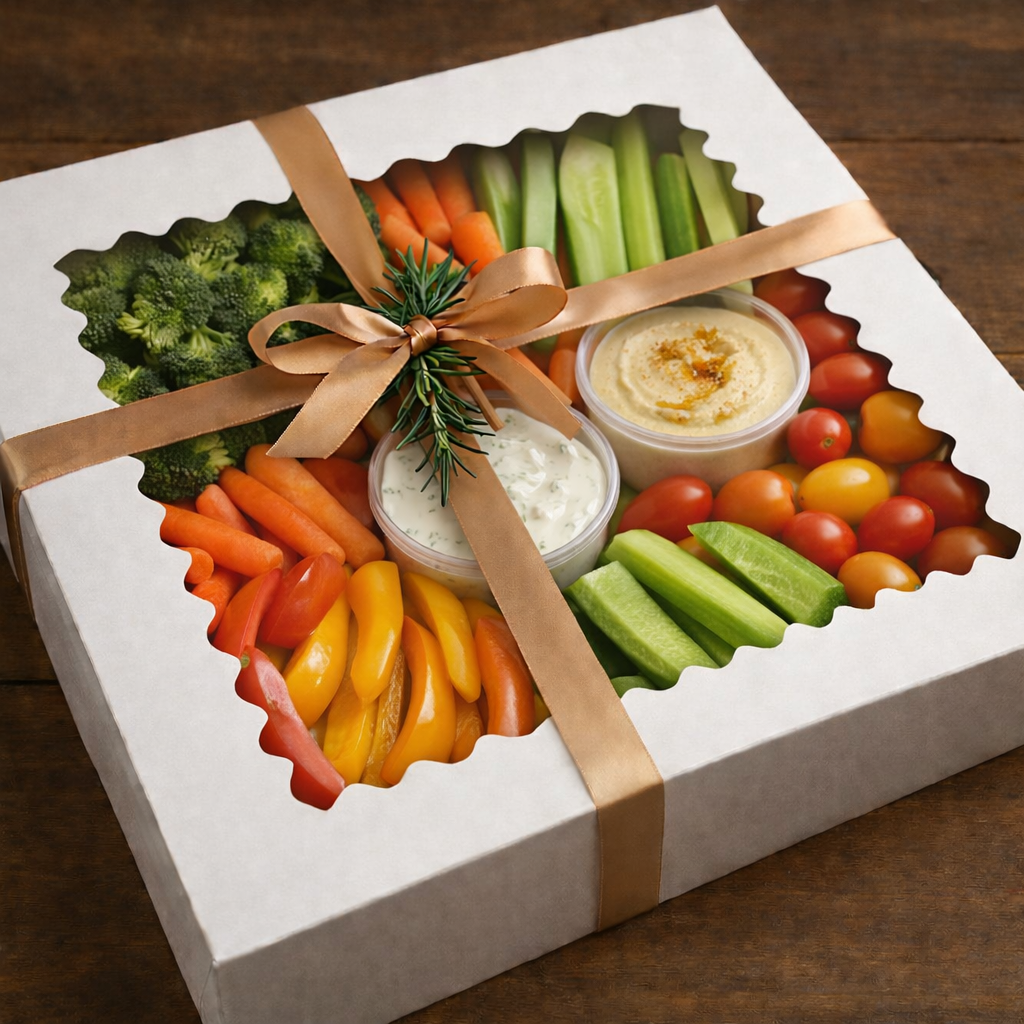 Fresh Seasonal Vegetables with Hummus and Ranch