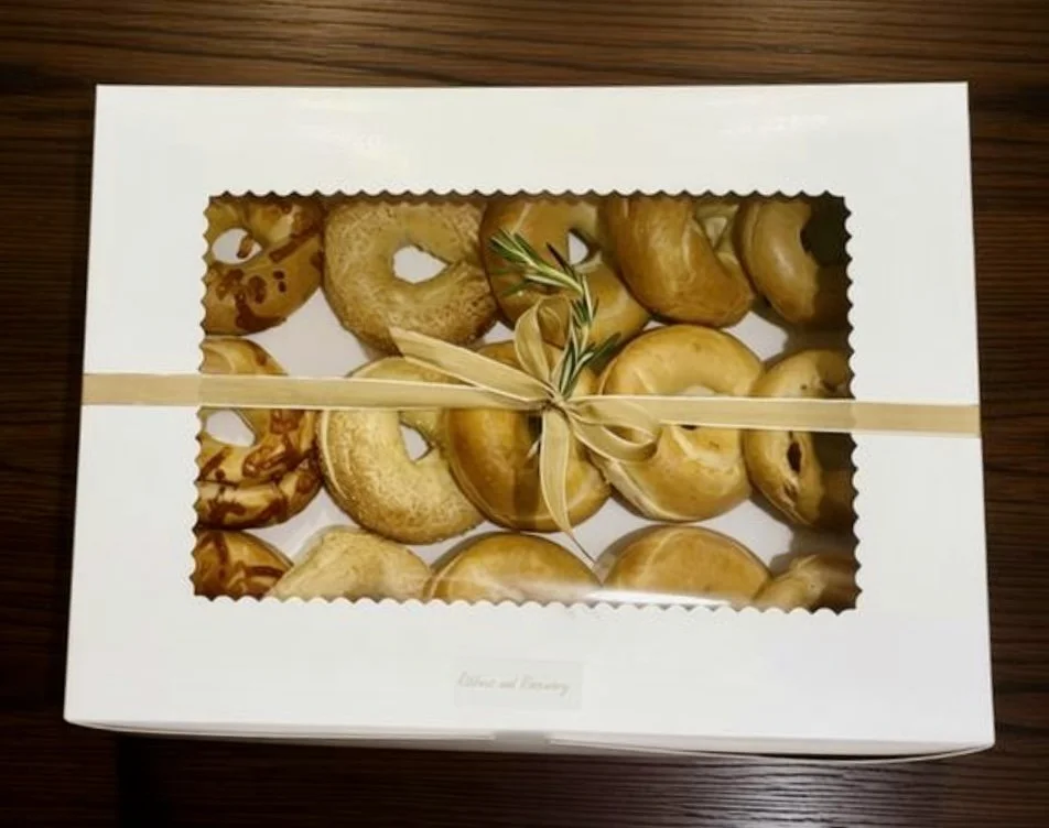 Bagels with Cream Cheese, Jam & Butter