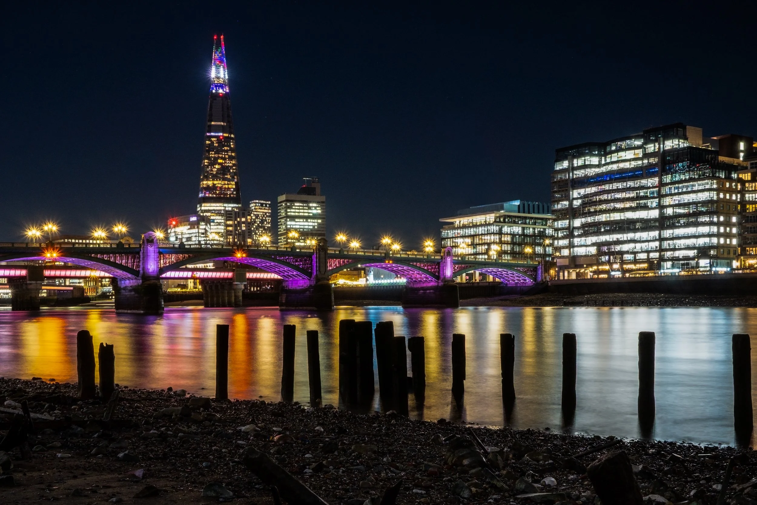 View towards Blackfriars Bridge & The Shard