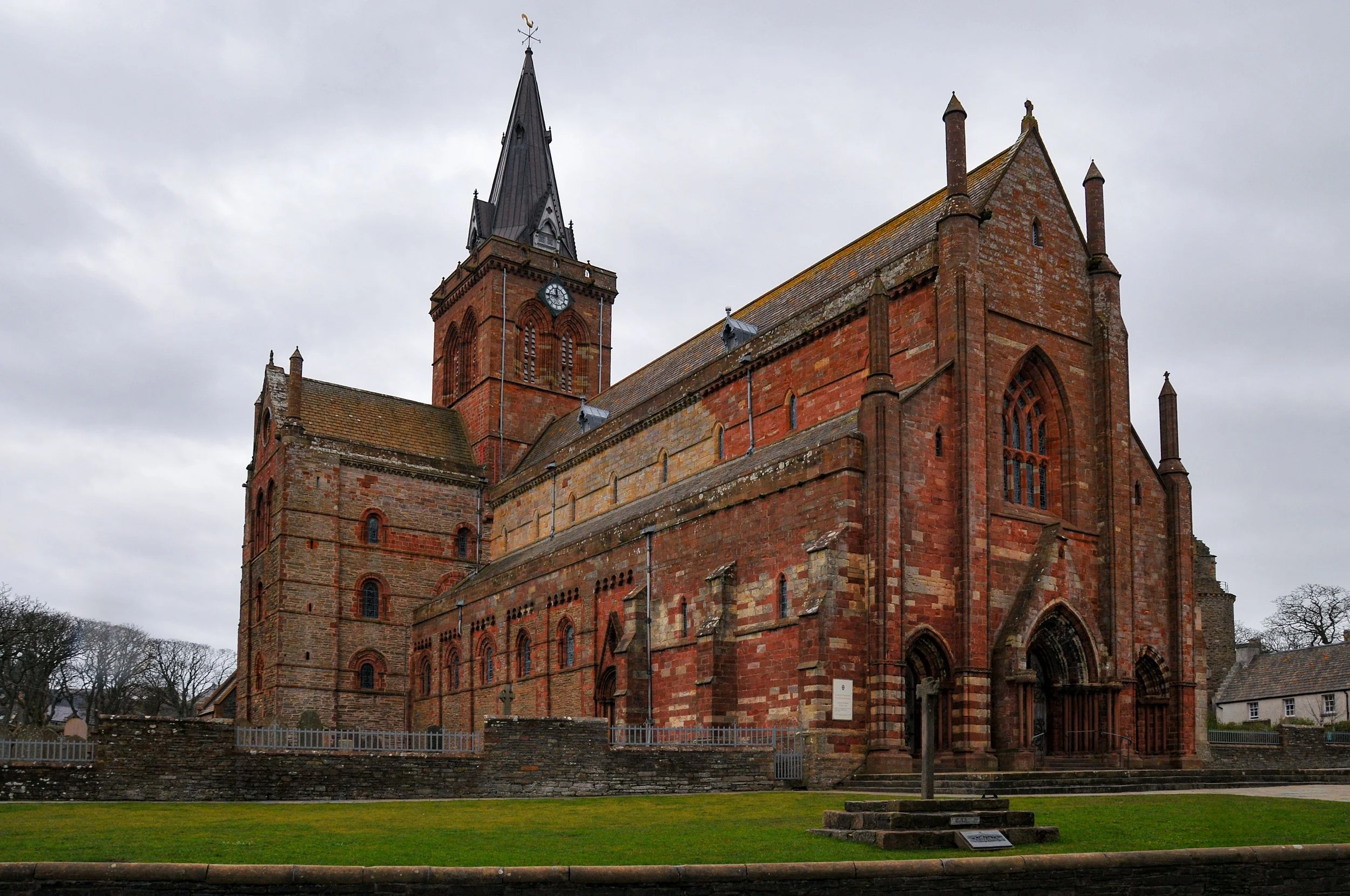 St. Magnus Cathedral, Kirkwall, Orkney, Scotland.  Founded in 1137 by the Viking, Earl Rognvald in honour of his uncle St Magnus.