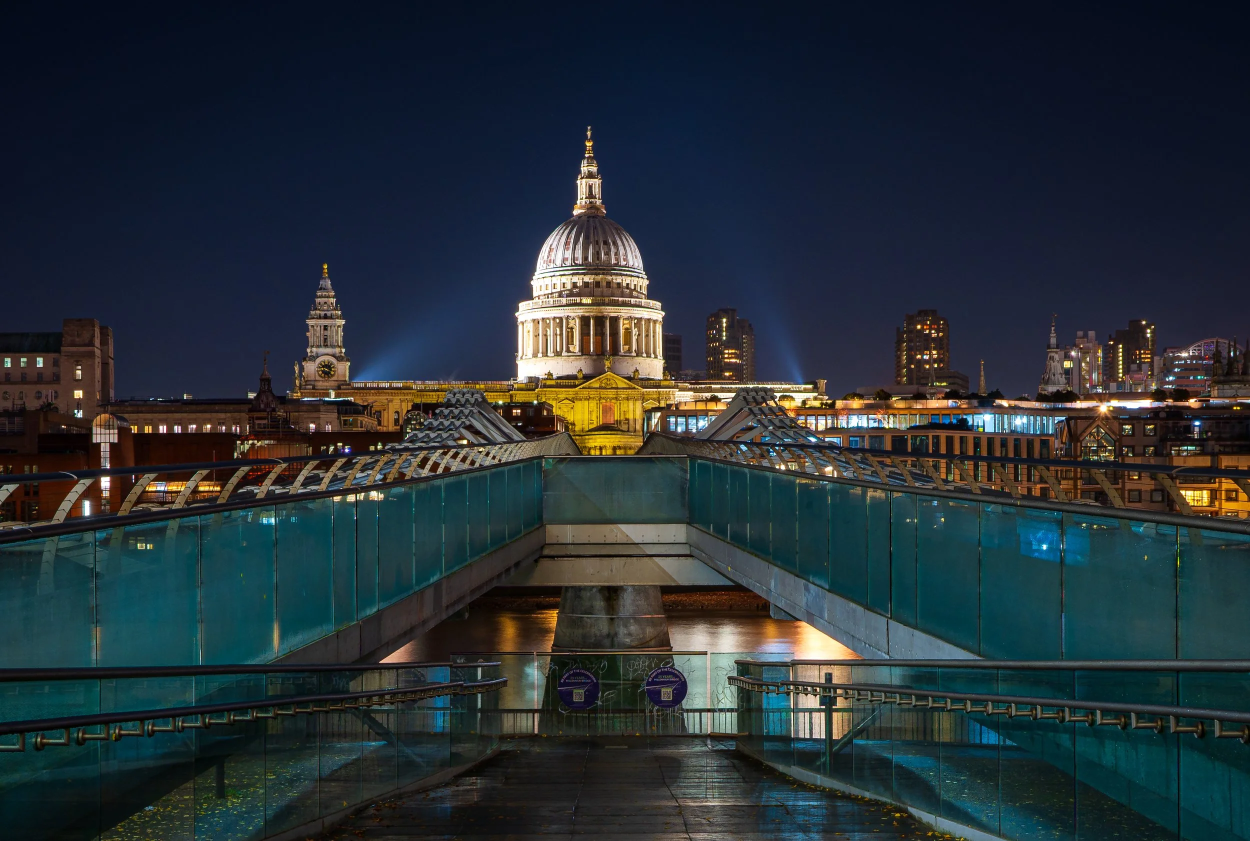 St. Paul's Cathedral looking across the Millennium Bridge